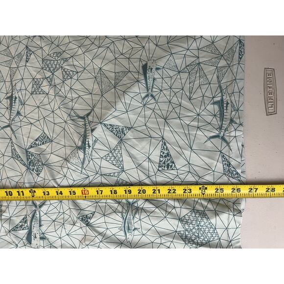 AFTCO Prisma Performance Shirt Size S Fishing UPF Mahi Mahi Geometric Dad Tuna - Picture 10 of 12